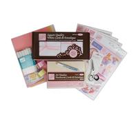 Anita's Kit de création de cartes sur le thème de Pâques et du printemps, kit de 150 cartes et enveloppes. Ruban de 6 m, 3 feuilles de feutre acrylique, 4 marqueurs à double pointe (burin et pinceau)