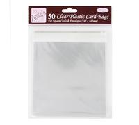 Anitas Lot de 50 pochettes cartonnées en plastique avec rebord de 25 mm, transparent