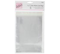 Anitas Sachet d'autocollants 193 x 142 mm pour carte en plastique 25 mm, 50 sacs-Transparent