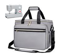 Anitor Étui de transport pour machine à coudre avec rembourrage inférieur amovible, compatible avec la plupart des machines à coudre standard et accessoires de couture, pour Singer, Brother, Janome,