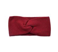 Aniyan Bandeau en maille fine pour femme - Bandeau d'hiver chaud - Double couche - Tricoté - Protection des oreilles - Pour femme - Automne et hiver - Rouge