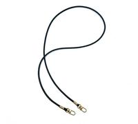 Aniyan Bandoulière de rechange fine en cuir synthétique - Chaîne de sac à main - Cordon de cou - Sangle de téléphone portable - 115 cm (boucle noire dorée)