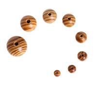 Aniyan Lot de 150 perles rondes en bois naturel 12 mm avec trous - Non traitées et lisses - Pour bricolage, macramé, bijoux, attrape-rêves (marron clair)