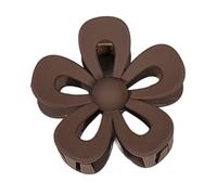 Aniyan Lot de 2 pinces à cheveux en forme de fleur pour femme - Antidérapantes - 7 cm - Maintien solide - Pour cheveux épais - Accessoires de cheveux élégants pour femmes et filles - Café foncé