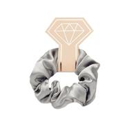 Aniyan Scrunchies Lot de chouchous en satin de qualité supérieure pour queue de cheval, gris argenté