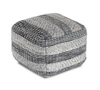 Anji Mountain Pouf carré, 61 x 61 x 43,2 cm, gris