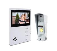 ANJIELO SMART Système d'interphone vidéo filaire, sonnette vidéo de 10,9 cm avec moniteur, prise en charge du déverrouillage, surveillance, interphone bidirectionnel, vision nocturne, étanche