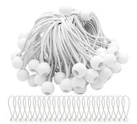 Anjing Lot de 75 Tendeur Elastique Cordons Élastiques avec Boules Sandow Elastique Boules Elastiques pour chapiteaux, tentes, bannières et bâches