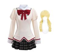 Anjinguang Akemi Homura Costume de cosplay KanameMadoka pour femme - Tenue complète pour Halloween, carnaval, fête