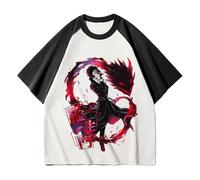 Anjinguang Bungo Stray Dogs T-shirts à manches courtes, anime manga Dazai Osamu Edogawa Ranpo T-shirt d'été décontracté pour adulte et adolescent, Type 5, L
