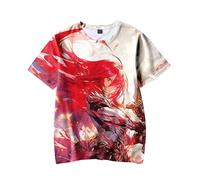 Anjinguang FAIRY TAIL T-shirt Erza Scarlet Natsu Dragneel Lucy Heartfilia Anime d'été Cosplay à Manches Courtes Col Rond Dessin Animé Mode Casual Sport Top Hommes Femmes, Type 1, S