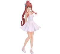 Anjinguang Figurine Monika - Figurine de manga - 17 cm - En PVC - Blanc - Style robe debout - Modèle de pose debout - Décoration de bureau - À collectionner pour les fans