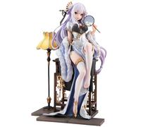 Anjinguang - Figurine Re 0 Rem Emilia Statue Anime en PVC Figurine de collection modèle sculpture robe mignonne jolie version figurine décoration de bureau, 23 cm