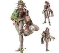 Anjinguang Gyro Zeppeli Figurines JJBA Anime Statues avec accessoires interchangeables articulations mobiles Jotaro Super Figurine Collection 16 cm