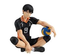 Anjinguang Haikyuu Figurine Hinata Syouyou/Kageyama Statue de nouilles Bouchon de nouilles Modèle 10 cm Haikyuu ! Figurine de collection en PVC Pose assise Sculpture Décoration de bureau