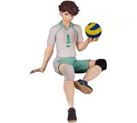 Anjinguang Haikyuu Figurine Oikawa Tooru Statuette de nouilles Bouchon de nouilles Modèle 10 cm Figurine de collection en PVC Pose assise Sculpture Décoration de bureau