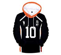 Anjinguang Haikyuu Sweat à capuche Aoba Johsai pour enfants, jeunes et adultes avec impression 3D Aoba Johsai Oikawa Tooru Cosplay Cosutme pour garçons et filles Anime japonais Haikyuu, C, S
