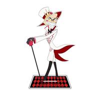 Anjinguang Hazbin Hôtel Figurine Lucifer, Alastor, poussière d'ange en acrylique, 16 cm, figurine debout en acrylique pour décoration, cadeaux de collection