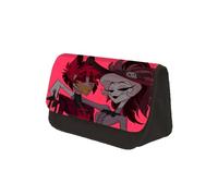 Anjinguang Hazbin Trousse à crayons pour hôtel Alastor/Ange Dust/Charlie/Lucifer Grande capacité Double compartiment Papeterie Trousse à crayons Étudiant Trousse à crayons Cadeau pour garçons et