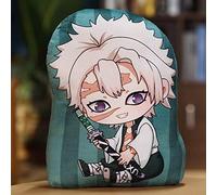 Anjinguang Kanroji Mitsuri Oreiller en peluche Tokitou Muichirou Merch - 45 cm - Coussin de dossier doux pour canapé, maison, sieste, cadeau pour les fans (Shinazugawa Sanemi)