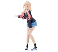 Anjinguang Kitagawa Figurine Marin Version uniforme scolaire Anime Girl Statue 25 cm Pose debout Modèle PVC Décoration de bureau à collectionner pour les fans