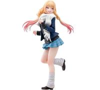Anjinguang Kitagawa Marin Figurine Anime Figurines Pose debout Modèle | Uniforme scolaire - Statue de fille d'anime - Collection de figurines de dessin animé - 19 cm