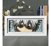 Anjinguang Lampe LED My Hero Academia avec cadre photo MHA, illusion MHA, cadeau pour enfants (changement de couleur tactile/télécommande)