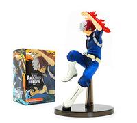 Anjinguang My Hero Academia: Shoto Todoroki figurine en PVC - 19 cm (7,48") Statue anime souvenir pièces de collection décorations modèle artisanat jouets de marionnettes pour cadeau - Mignonne