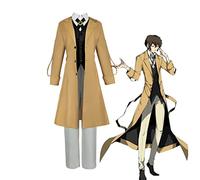 Anjinguang Ranpo Edogawa Costume Dazai Osamu Cosplay Outfit Anime Detective Uniforme Dazai Manches Longues Trench Coat Halloween Costume complet