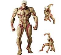 Anjinguang Reiner Braun Figurine articulée mobile avec accessoires interchangeables Forme Titan Eren Jaeger Figurine de collection 17 cm