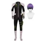 Anjinguang Soshiro Hoshina Costume de cosplay de dessin animé Kaiju No 8 pour femme Costume d'Halloween