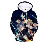 Anjinguang Sweat à capuche fantaisie pour garçons et filles Anime My Hero Academia Boku No Hero Academia MHA Friends Sweat-shirt pour enfants 100-150 cm, Type 4, 120 cm