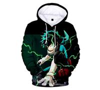 Anjinguang Sweat-shirt à capuche fantaisie pour garçons et filles Sweat à capuche enfants Anime My Hero Academia Hoodie Boku No Hero Academia MHA Friends Sweat-shirt pour enfants 100-150 cm, Type 1