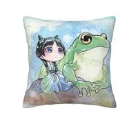 Anjinguang The Apothecary Diaries Housse de coussin double face Motif dessin animé Maomao 45 x 45 cm