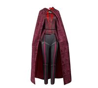 Anjinguang Wanda Vision Costume de sorcière écarlate pour Halloween, Sorcière écarlate., XXL/3XL