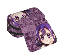 Anjinguang Yugi Amane Trousse à crayons pour garçons et filles, grande capacité, avec fermeture éclair, 2 couches, légère, étanche, motif dessin animé, Type 1, 21x10x7.5cm, Trousse à crayons