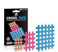 AnjoCare 154pcs Cross Tape, Patchs d'Acupuncture Résistantes et Imperméables pour Soulager les Douleurs Musculaires & Articulaires, Thérapie des Points de Déclenchement et Détente des Tensions
