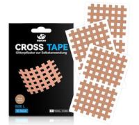 AnjoCare 40pcs Cross Tape, Patchs d'Acupuncture Résistantes et Imperméables pour Soulager les Douleurs Musculaires & Articulaires, Thérapie des Points de Déclenchement et Détente des Tensions