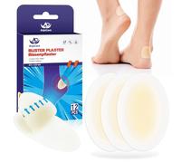 AnjoCare Lot de 12 pansements invisibles en gel hydrocolloïde pour pieds, patchs étanches pour orteils, prévention et récupération des ampoules au talon