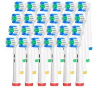 AnjoCare Têtes de brosse de remplacement,24 paquets de têtes de brosse à dents électrique pour Oral B Braun,têtes de brosse rechargeables compatibles avec Oral B Pro1000/3000/5000/7000