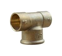 Anjou Connectique - Raccord laiton à souder - Té Femelle 130 CGU 1/2"(15/21)-16