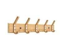 Anjuer Porte-cintres en bambou 5 crochets 20 kg Heavy Duty