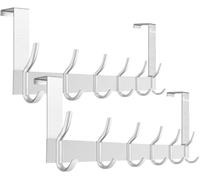 Anjuer Portemanteau de porte, 6 crochets, capacité de charge maximale de 20 kg