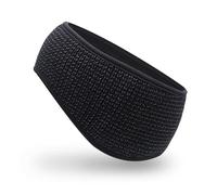 AnJuHoPa Bandeau d'hiver pour homme et femme - Bandeau réfléchissant - Protection des oreilles - Sécurité nocturne - Bandeau de sport avec doublure douce pour la peau - Noir - Unisexe