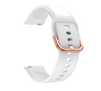 ANKANG Bracelet de montre universel à dégagement rapide de 20 mm pour Polar Lgnite 3 2 Pacer Unite Bracelet en silicone souple avec boucle en métal pour femme Boucle en or rose blanc