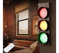 ANKBOY Feu de Circulation Appliques Murales Avec Interrupteur Spots Muraux LED Lampes de Bar Rouge Vert Jaune Tricolore Lampe Murale Voyant D'avertissement, pour Hotel Café Maternelle Couloir