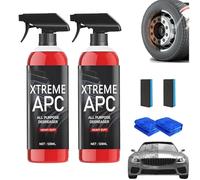 Ankepw 120 ML Xtreme APC Dégraissant Tout Usage,Xtreme APC Cleaner Heavy Duty,Extreme APC Cleaner,Mad Xtreme APC Cleaner pour Voiture,Salle de Bain,Meubles (2PCS)