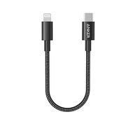 Anker 331 USB-C auf Lightning Kabel, New Nylon USB-C auf Lightning Ladekabel (30cm), Geeignet für iPhone 13 13 Pro 12 Pro Max 12 11 X XS XR 8 Plus, AirPods Pro, Unterstützt Power Delivery (Schwarz)