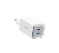 Anker 523 Chargeur USB C 47 W (Nano 3), Chargeur Samsung Charge Rapide GaN Compact 2 Ports pour iPhone 16/16 Plus/ 16 Pro Max/15/14/13, Galaxy, Pixel 4/3, iPad/iPad Mini (câble Non Inclus), Blanc
