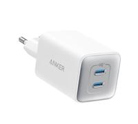 Chargeur iPhone USB C Anker 47 W, Chargeur 523 (Nano 3), Chargeur Rapide GaN Compact 2 Ports pour iPhone 16/16 Plus/ 16 Pro Max/15/14/13, Galaxy, Pixel 4/3, iPad/iPad Mini (câble Non Inclus) - Blanc